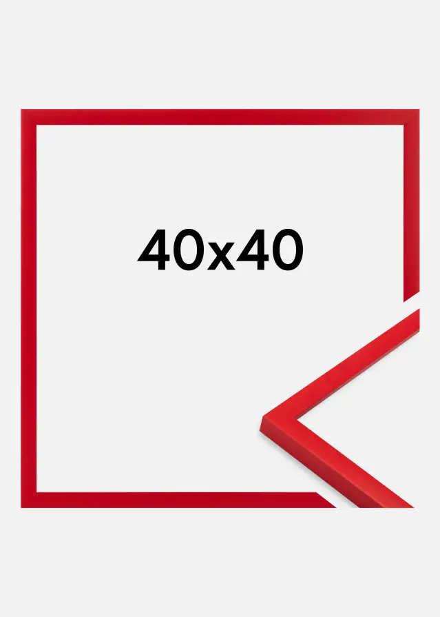 Jämtlands Ramfabrik Fotolijst Kent Acrylglas Rood 40x40 cm