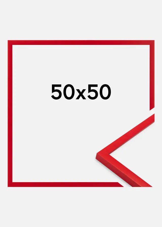 Jämtlands Ramfabrik Fotolijst Kent Acrylglas Rood 50x50 cm