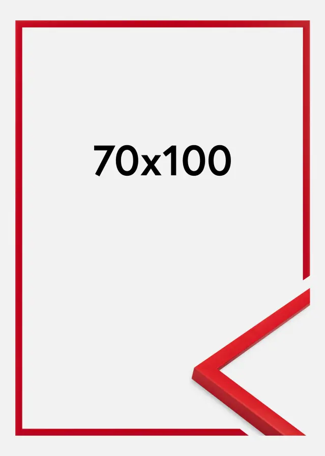 Jämtlands Ramfabrik Fotolijst Kent Acrylglas Rood 70x100 cm