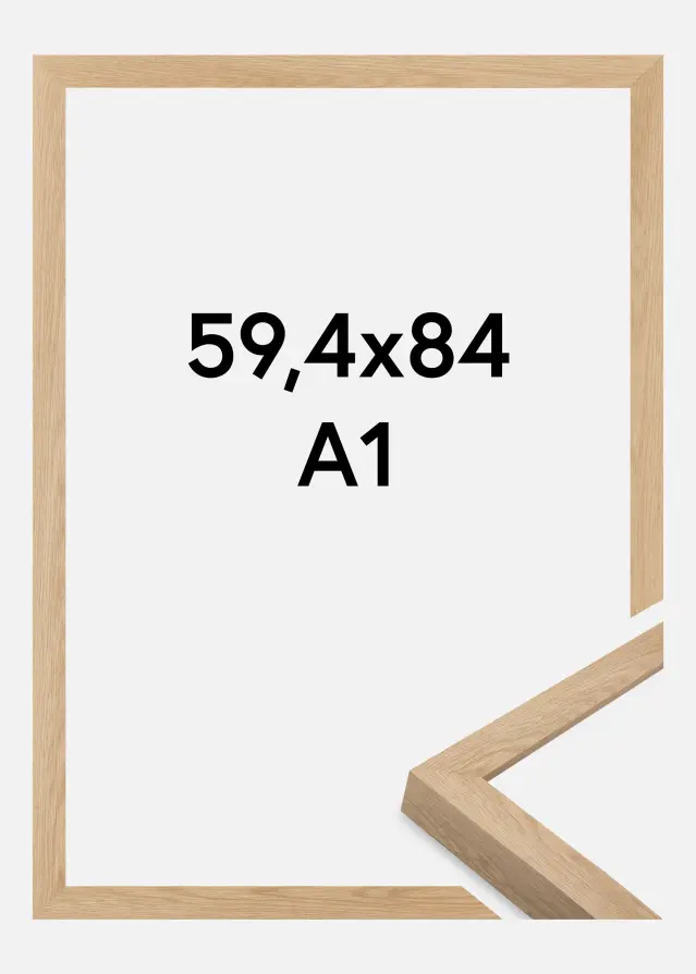 Jämtlands Ramfabrik Fotolijst Wells Acrylglas Eik 59,4x84 cm (A1)