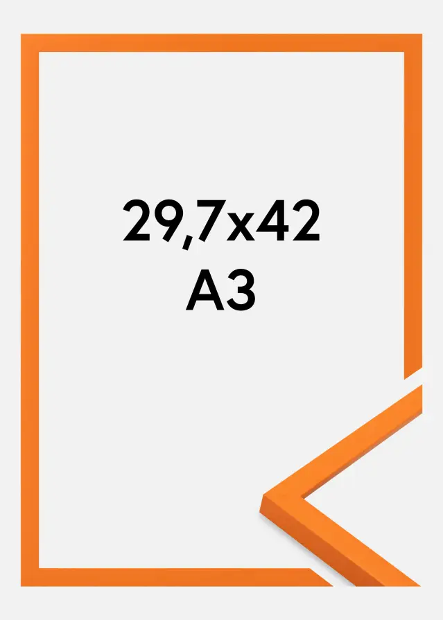 Jämtlands Ramfabrik Fotolijst Kent Acrylglas Oranje 29,7x42 cm (A3)