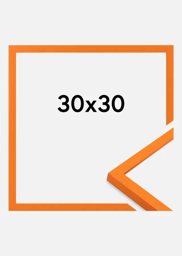 Jämtlands Ramfabrik Fotolijst Kent Acrylglas Oranje 30x30 cm