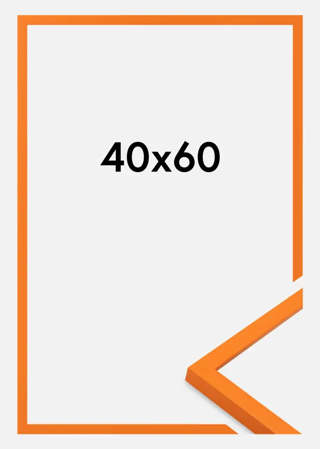 Jämtlands Ramfabrik Fotolijst Kent Acrylglas Oranje 40x60 cm