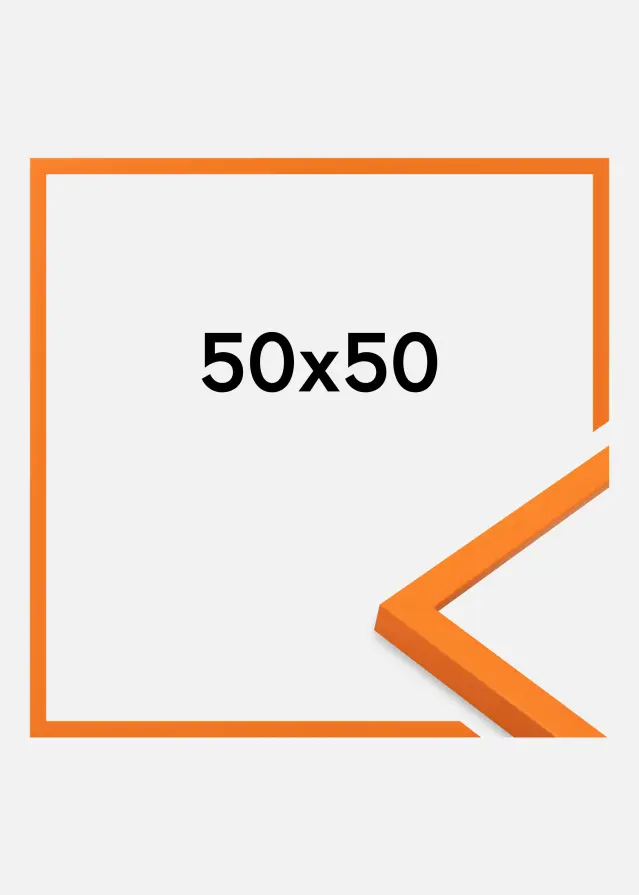 Jämtlands Ramfabrik Fotolijst Kent Acrylglas Oranje 50x50 cm