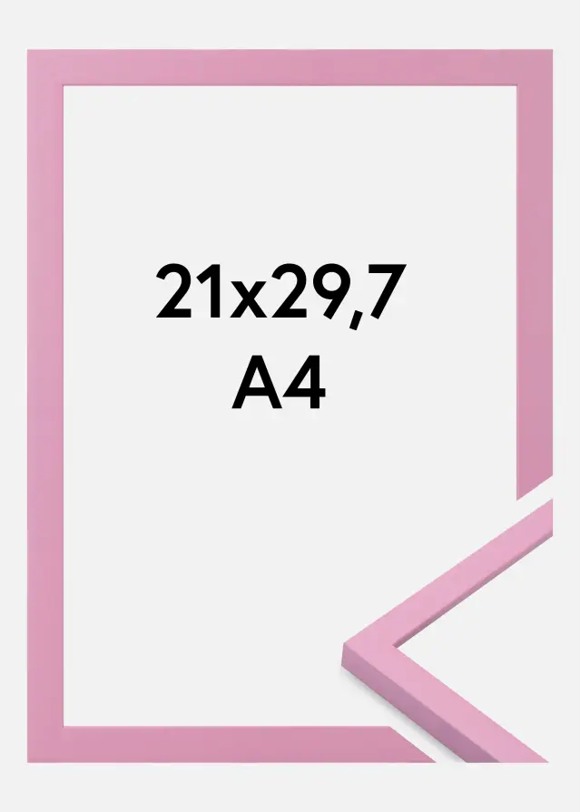 Jämtlands Ramfabrik Fotolijst Kent Acrylglas Roze 21x29,7 cm (A4)