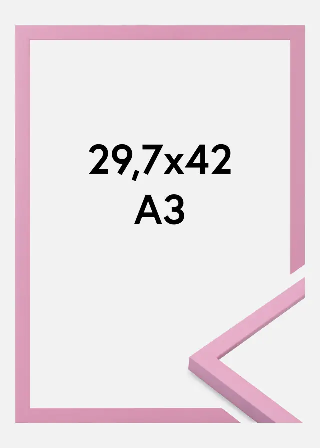 Jämtlands Ramfabrik Fotolijst Kent Acrylglas Roze 29,7x42 cm (A3)