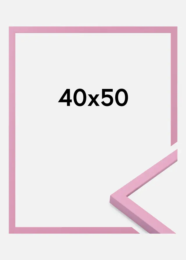 Jämtlands Ramfabrik Fotolijst Kent Acrylglas Roze 40x50 cm