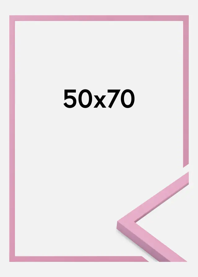 Jämtlands Ramfabrik Fotolijst Kent Acrylglas Roze 50x70 cm
