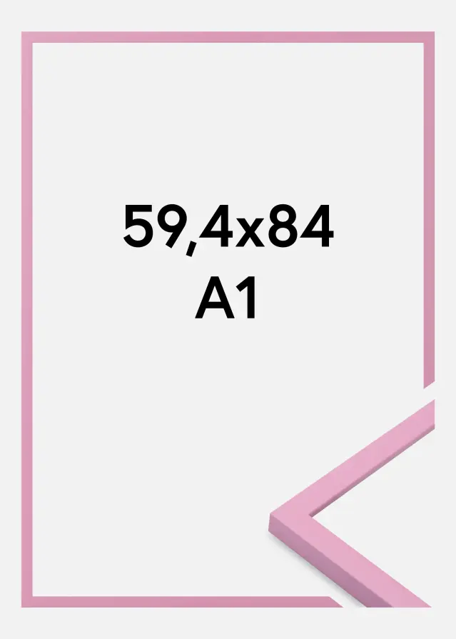 Jämtlands Ramfabrik Fotolijst Kent Acrylglas Roze 59,4x84,1 cm (A1)