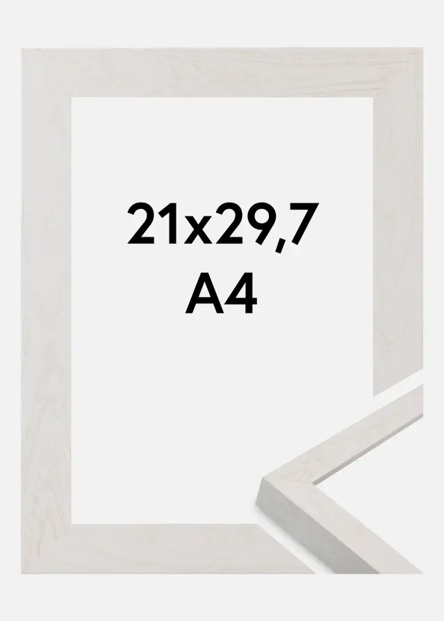 Jämtlands Ramfabrik Fotolijst Wells Acrylglas Wit 21x29,7 cm (A4)