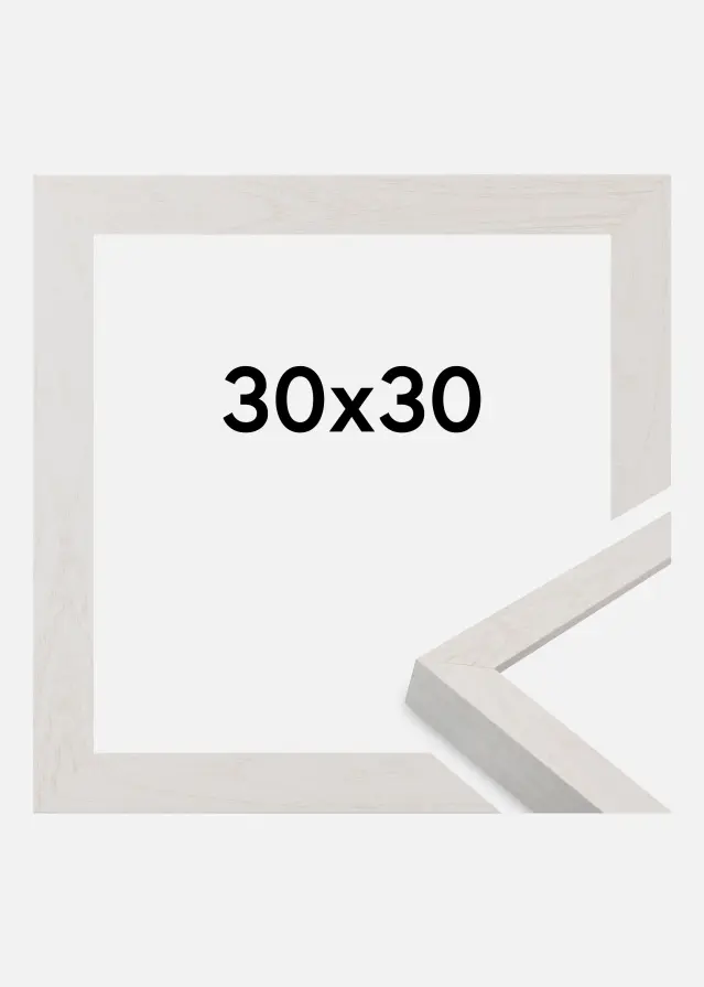Jämtlands Ramfabrik Fotolijst Wells Acrylglas Wit 30x30 cm