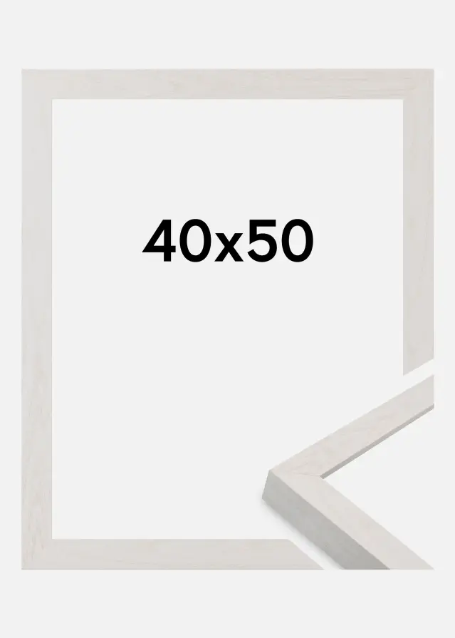 Jämtlands Ramfabrik Fotolijst Wells Acrylglas Wit 40x50 cm
