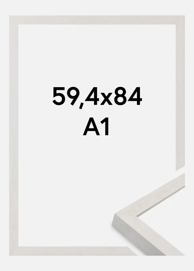 Jämtlands Ramfabrik Fotolijst Wells Acrylglas Wit 59,4x84,1 cm (A1)