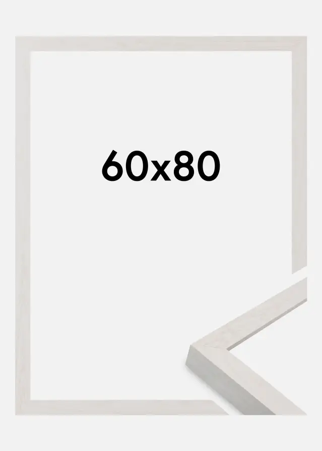 Jämtlands Ramfabrik Fotolijst Wells Acrylglas Wit 60x80 cm