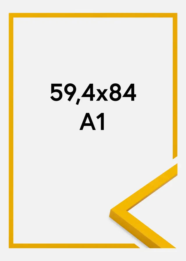 Jämtlands Ramfabrik Fotolijst Kent Acrylglas Goud 59,4x84,1 cm (A1)