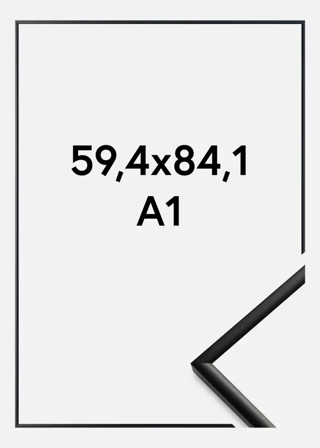 BGA Fotolijst New Lifestyle Acrylglas Mat Zwart 59,4x84,1 cm (A1)