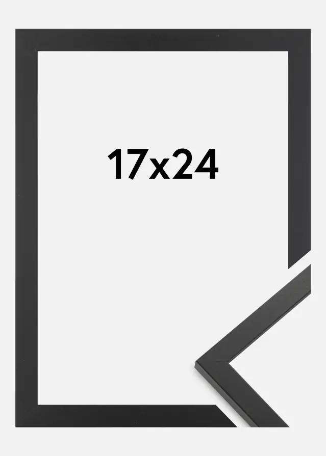 Jämtlands Ramfabrik Fotolijst Trendy Acrylglas Zwart 17x24 cm