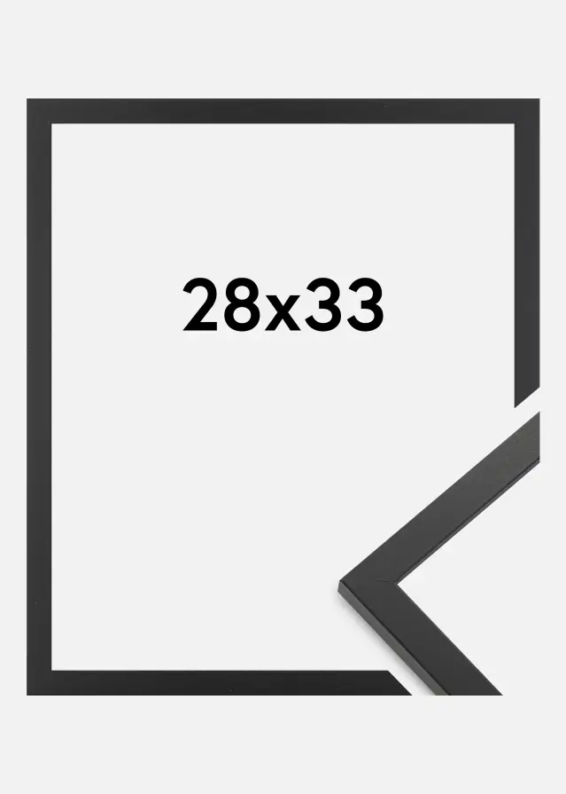 Jämtlands Ramfabrik Fotolijst Trendy Acrylglas Zwart 28x33 cm
