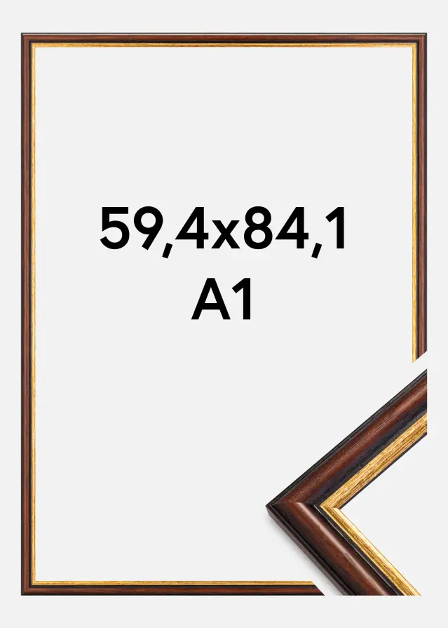 Galleri 1 Fotolijst Siljan Acrylglas Bruin 59,4x84,1 cm (A1)