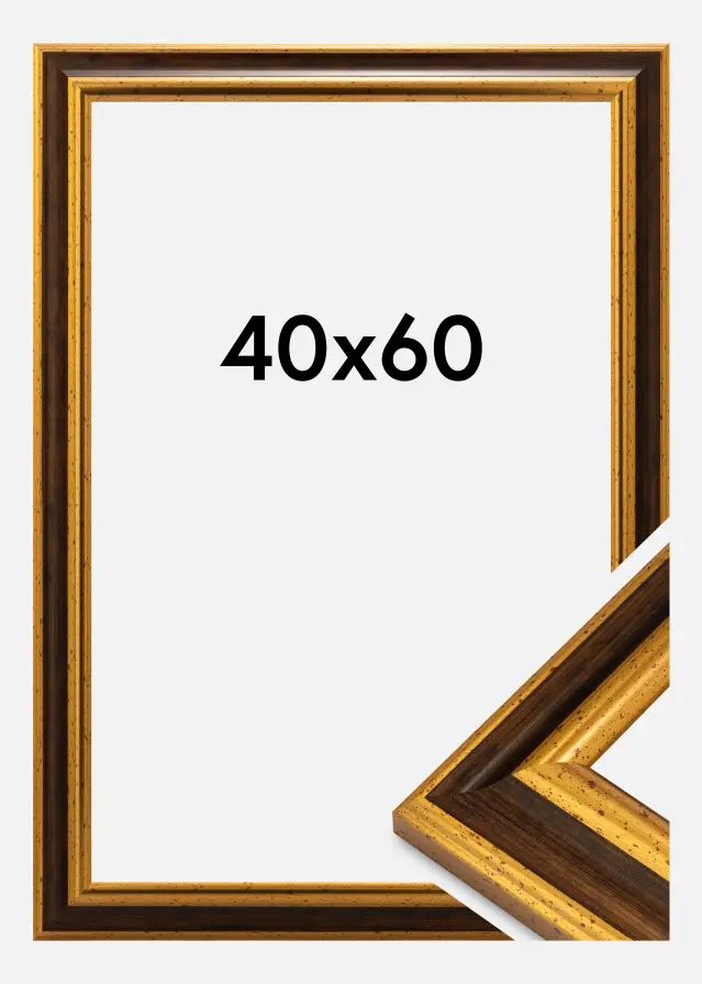 Jämtlands Ramfabrik Fotolijst Aberystwyth Acrylglas Goud 40x60 cm