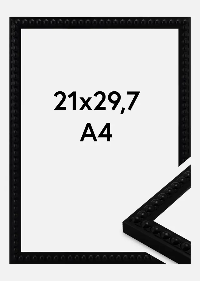 Jämtlands Ramfabrik Fotolijst Perla Acrylglas Black 21x29.7 cm (A4)