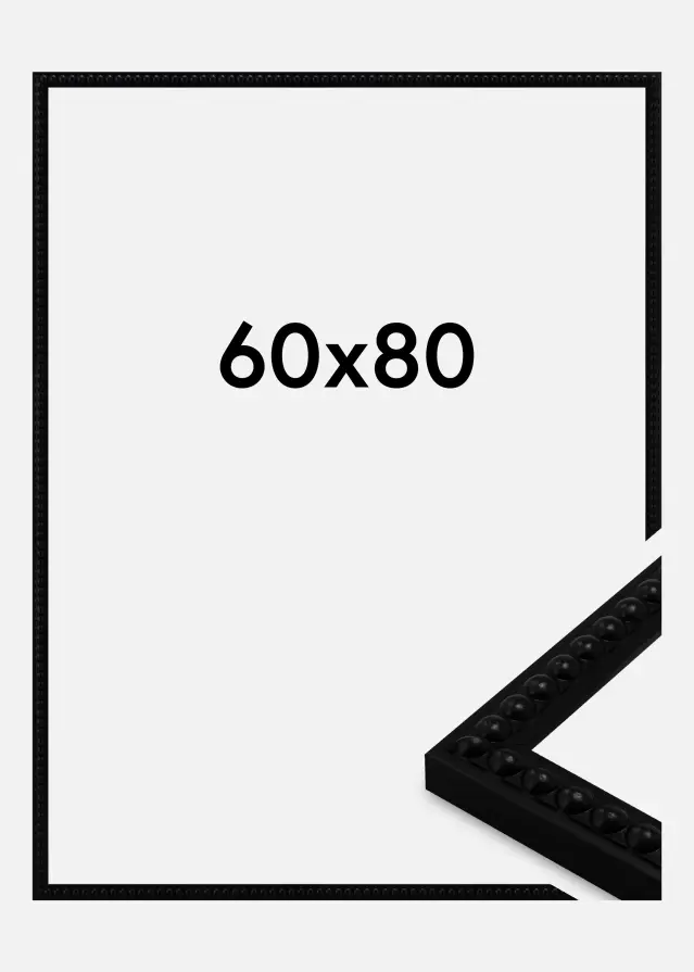 Jämtlands Ramfabrik Fotolijst Perla Acrylglas Black 60x80 cm