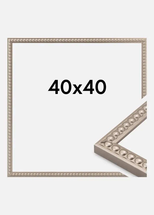 Jämtlands Ramfabrik Fotolijst Perla Acrylglas Champagne 40x40 cm