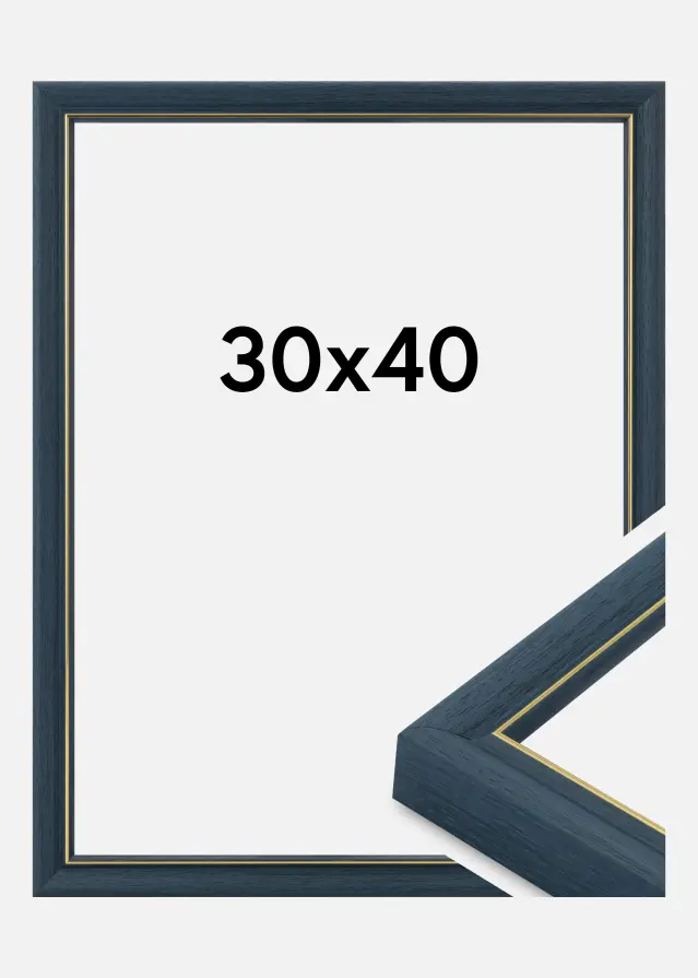 Jämtlands Ramfabrik Fotolijst Canterbury Acrylglas Blauw 30x40 cm