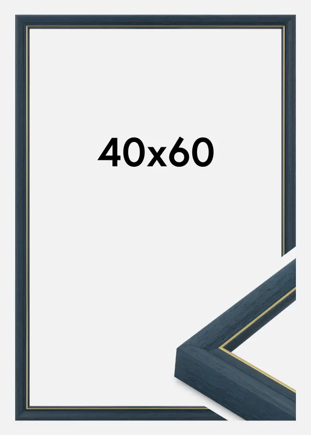 Jämtlands Ramfabrik Fotolijst Canterbury Acrylglas Blauw 40x60 cm