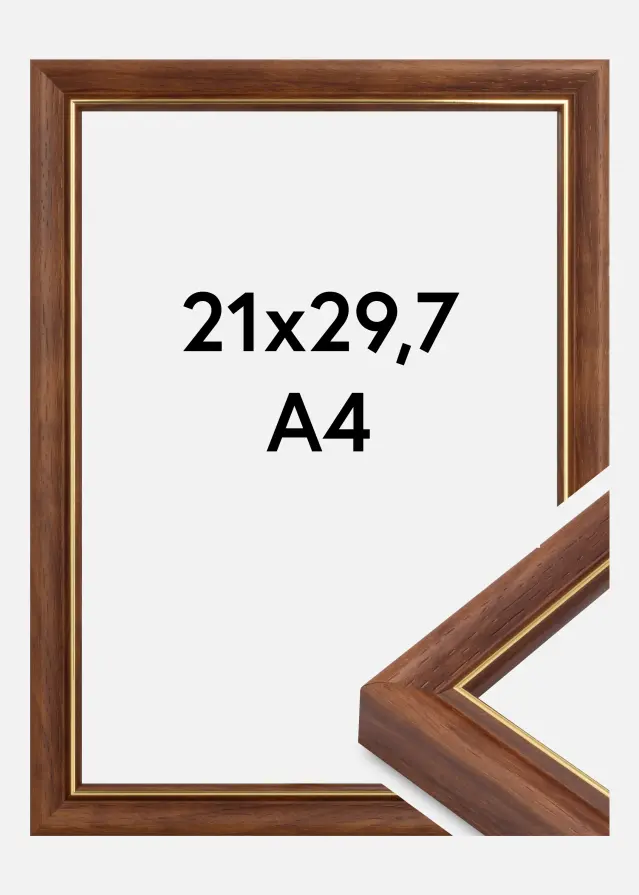 Jämtlands Ramfabrik Fotolijst Canterbury Acrylglas Bruin 21x29,7 cm (A4)