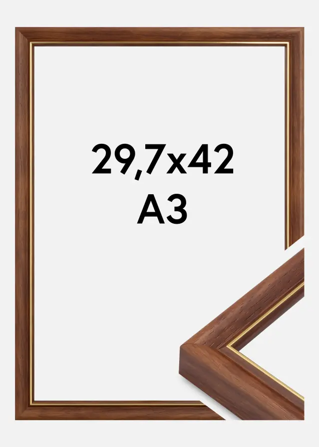 Jämtlands Ramfabrik Fotolijst Canterbury Acrylglas Bruin 29,7x42 cm (A3)