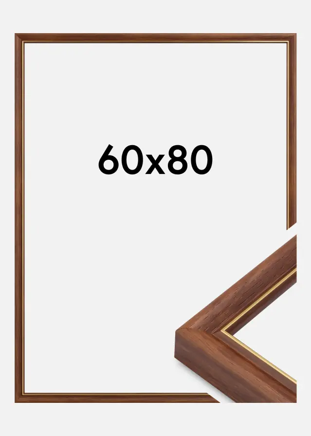 Jämtlands Ramfabrik Fotolijst Canterbury Acrylglas Bruin 60x80 cm