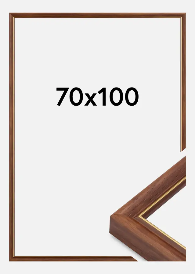 Jämtlands Ramfabrik Fotolijst Canterbury Acrylglas Bruin 70x100 cm
