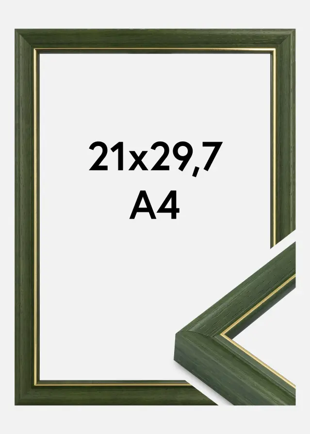 Jämtlands Ramfabrik Fotolijst Canterbury Acrylglas Groen 21x29,7 cm (A4)