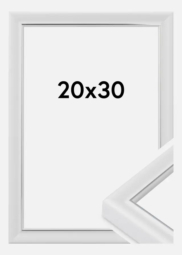 Jämtlands Ramfabrik Fotolijst Canterbury Acrylglas Wit 20x30 cm