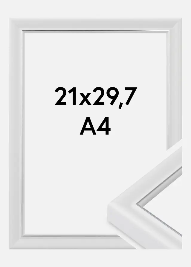 Jämtlands Ramfabrik Fotolijst Canterbury Acrylglas Wit 21x29,7 cm (A4)