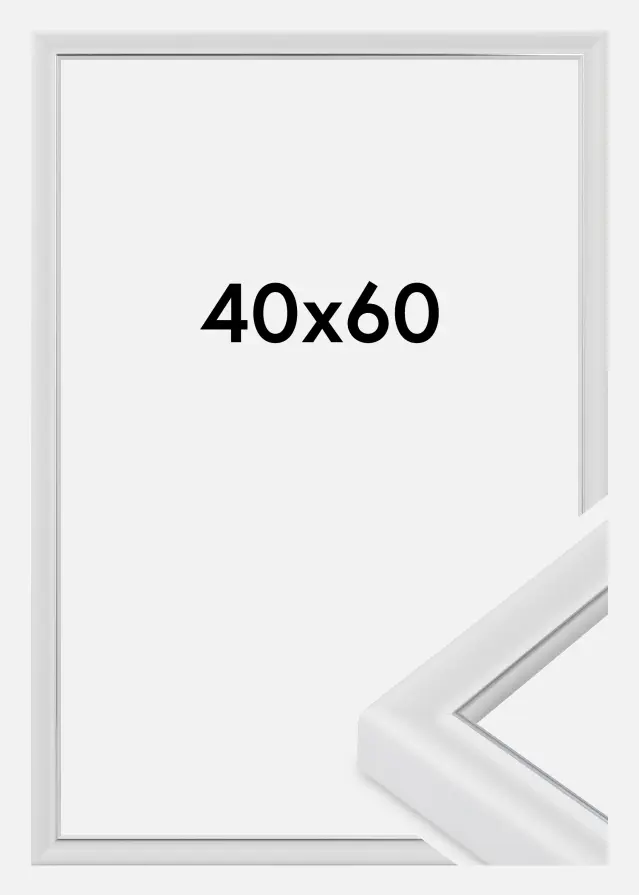 Jämtlands Ramfabrik Fotolijst Canterbury Acrylglas Wit 40x60 cm