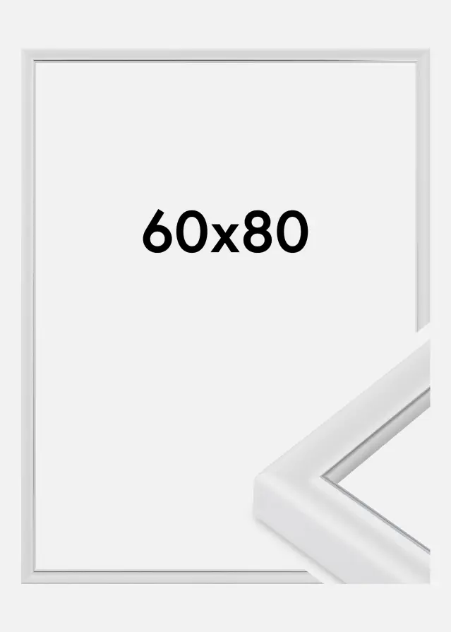 Jämtlands Ramfabrik Fotolijst Canterbury Acrylglas Wit 60x80 cm