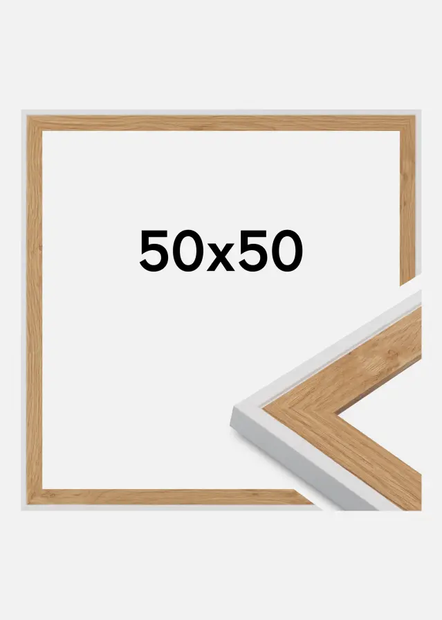Jämtlands Ramfabrik Fotolijst Clearline Acrylglas Wit 50x50 cm
