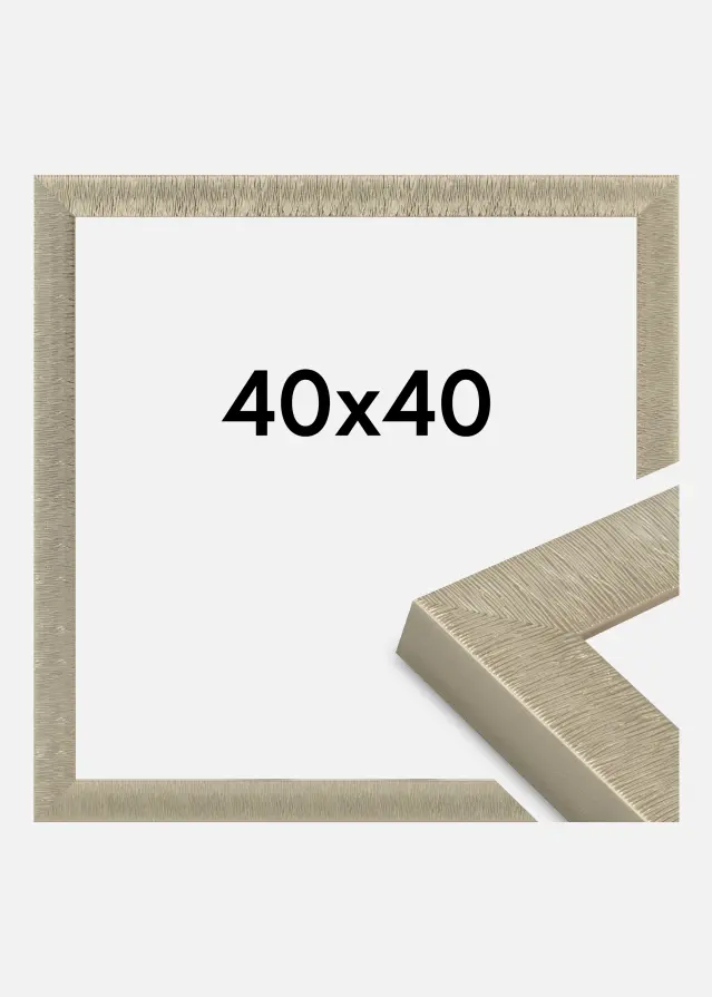 Jämtlands Ramfabrik Fotolijst Linea Acrylglas Champagne 40x40 cm
