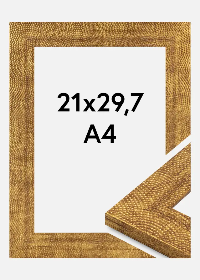 Jämtlands Ramfabrik Fotolijst Linea Acrylglas Gold 21x29.7 cm (A4)