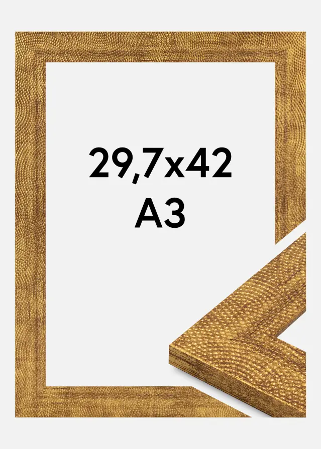 Jämtlands Ramfabrik Fotolijst Linea Acrylglas Gold 29.7x42 cm (A3)