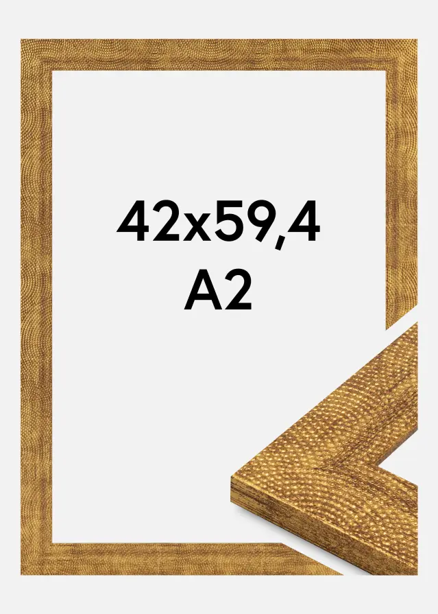 Jämtlands Ramfabrik Fotolijst Linea Acrylglas Gold 42x59.4 cm (A2)