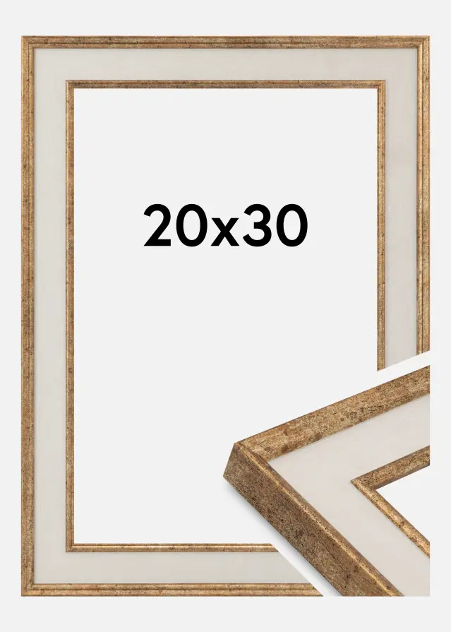 Jämtlands Ramfabrik Fotolijst Linea Acrylglas Maple / Bronze 20x30 cm