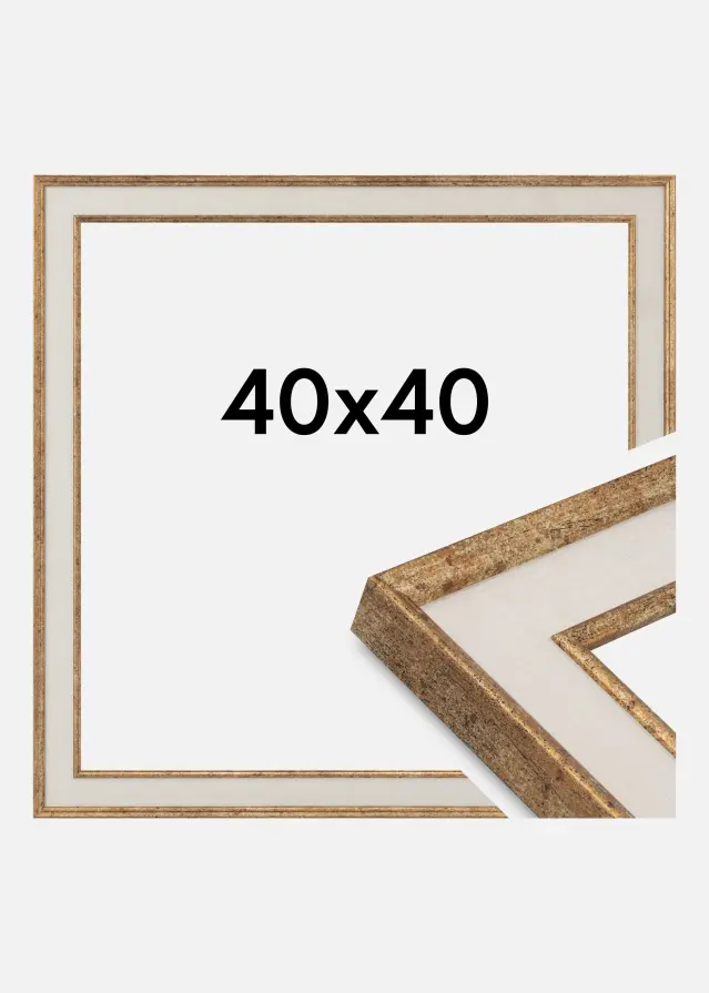 Jämtlands Ramfabrik Fotolijst Linea Acrylglas Maple / Bronze 40x40 cm