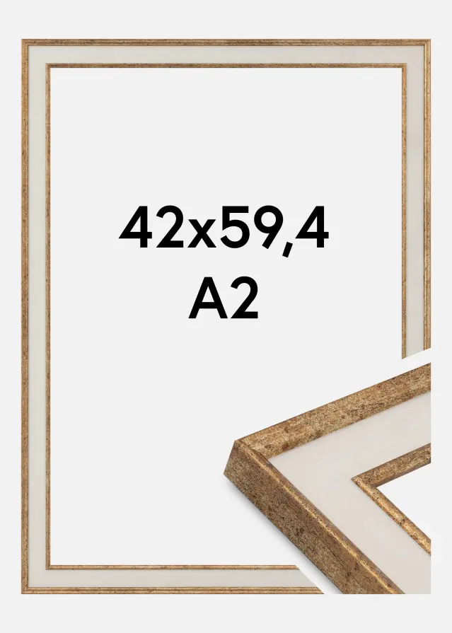 Jämtlands Ramfabrik Fotolijst Linea Acrylglas Maple / Bronze 42x59.4 cm (A2)