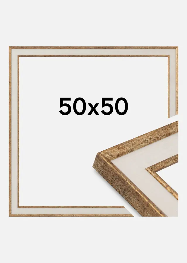Jämtlands Ramfabrik Fotolijst Linea Acrylglas Maple / Bronze 50x50 cm