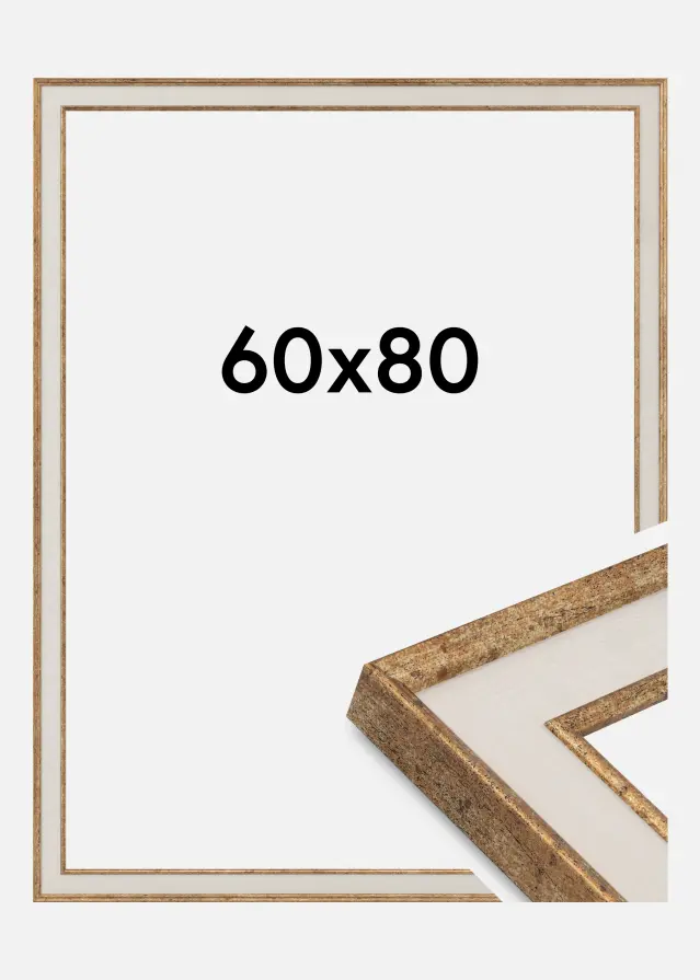 Jämtlands Ramfabrik Fotolijst Linea Acrylglas Maple / Bronze 60x80 cm