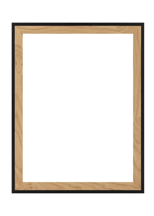 Jämtlands Ramfabrik Fotolijst Linea Acrylglas Oak / Black 60x80 cm