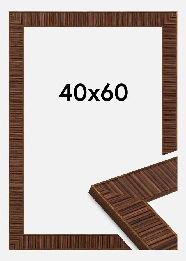 Jämtlands Ramfabrik Fotolijst Linea Acrylglas Rosewood 40x60 cm